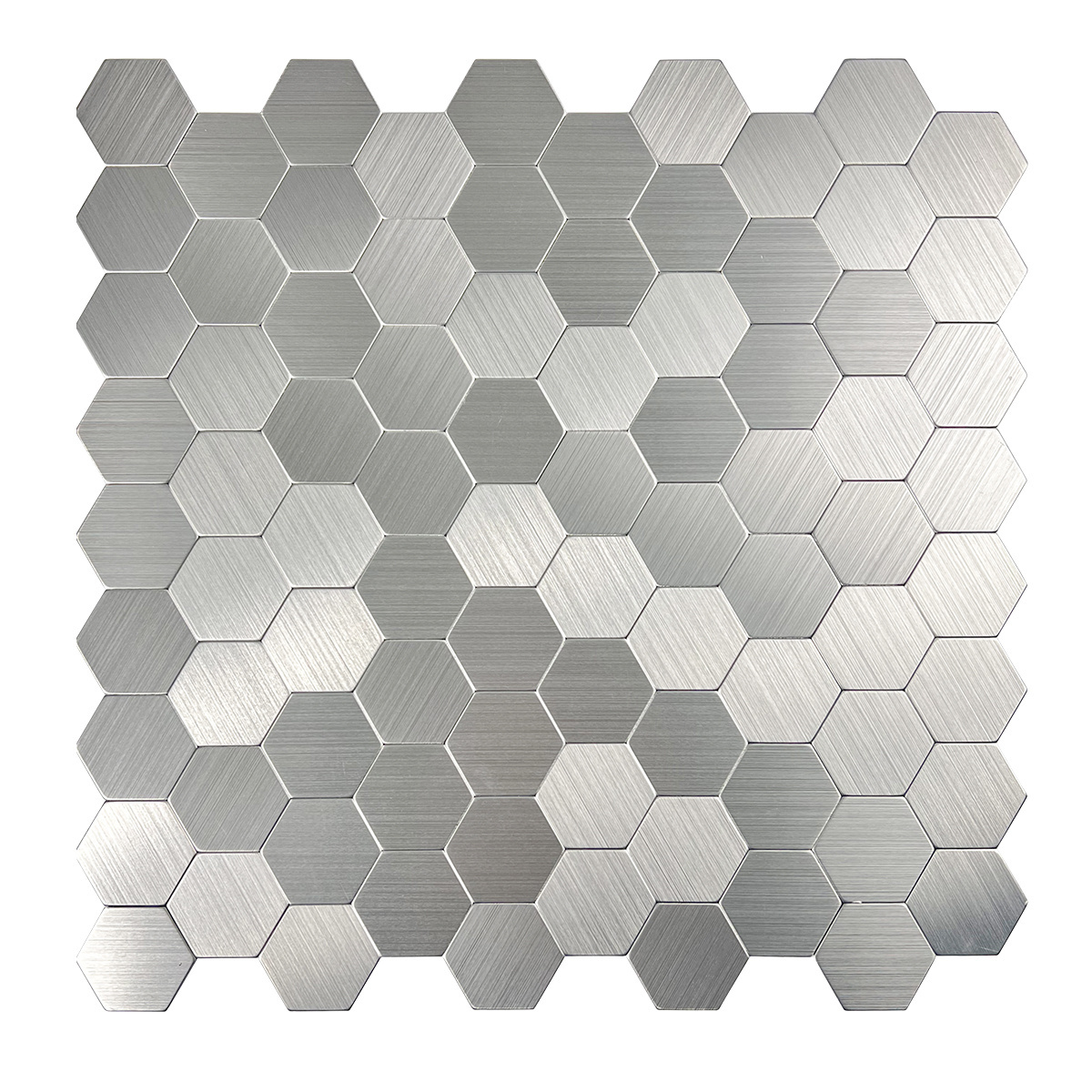 Decorative Aluminium Tiles Peel and Stick Mosaic Decoration for Home Wall Quick Covering