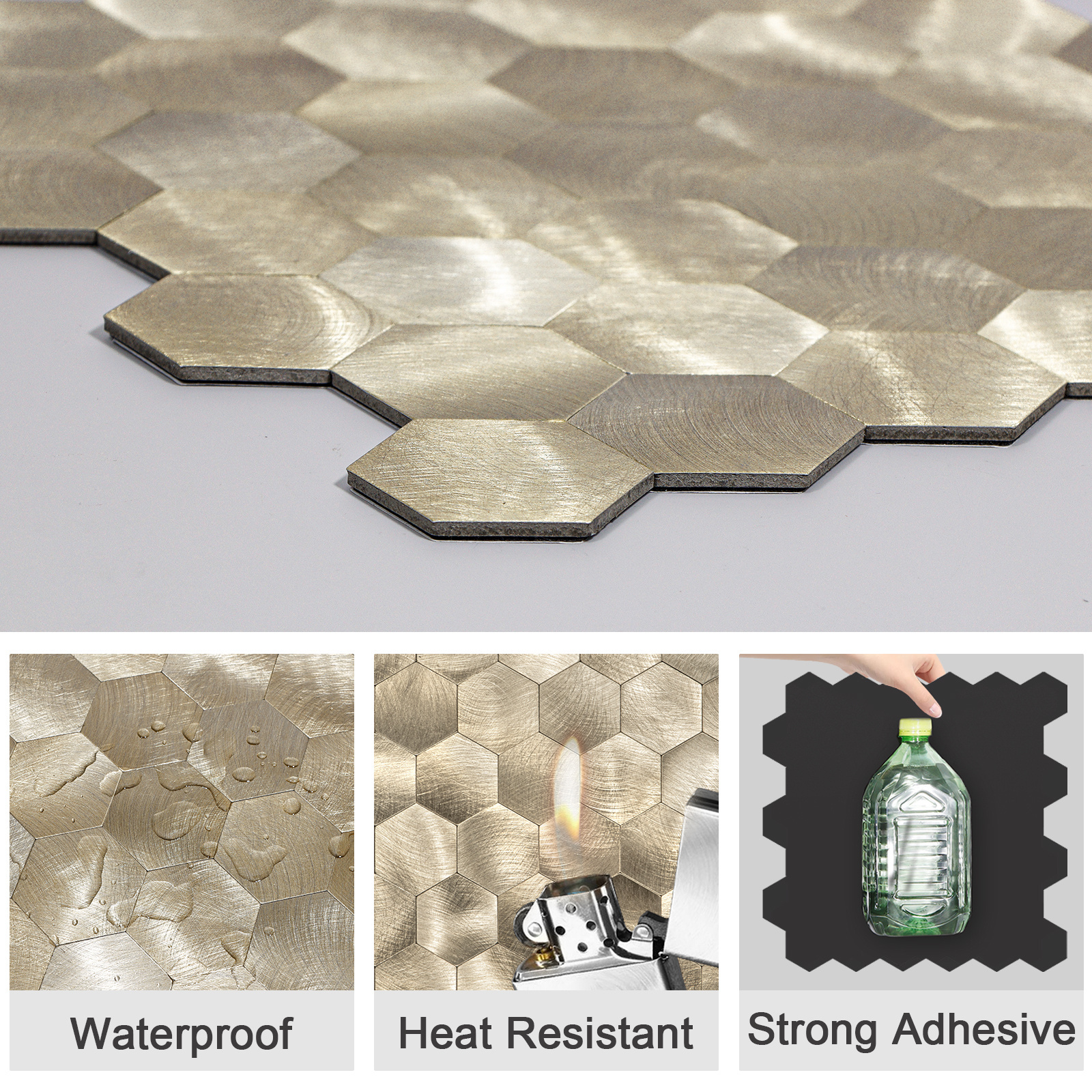 Factory Wholesale 3D Peel And Stick Backsplash Thickness 4mm Removable Waterproof For Home Decoration