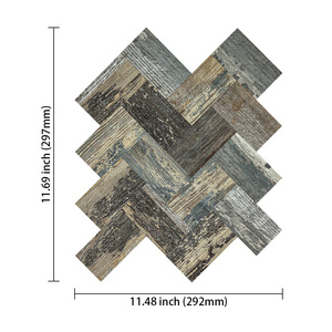 Like wood Composite Tiles 4mm Thickness herringbone of  Peel And Stick Waterproof for Kitchen and Bathroom