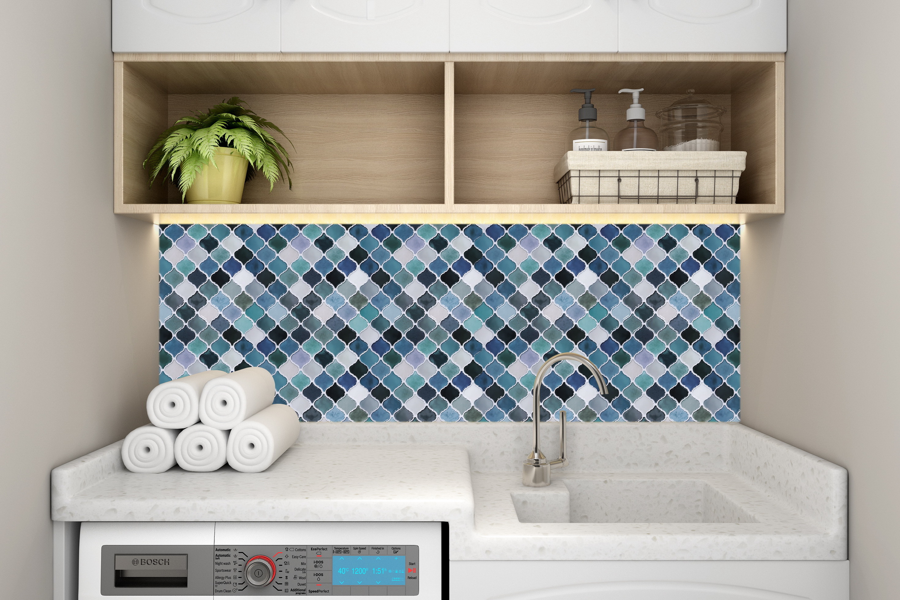 12*12 Inch 3D Peel and Stick Wall Tile Thicker Upgrade 2.5mm  Home Kitchen Bathroom Showroom Adhesive  Mosaic Backsplash Sticker