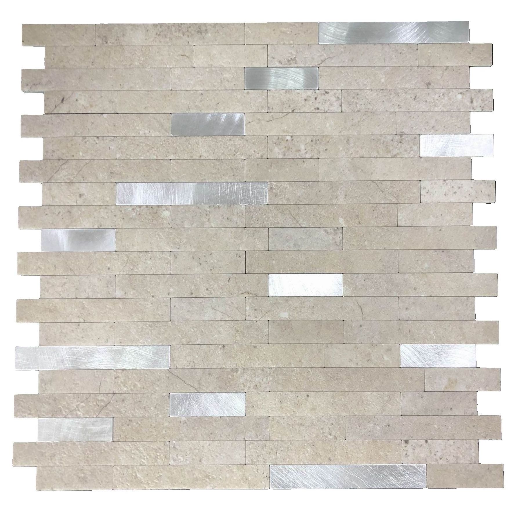 Metal and PVC Composite Panel  Peel and Stick Wall Tile  Adhesive Mosaic Backsplash Kitchen Bathroom Showroom Faux Stone