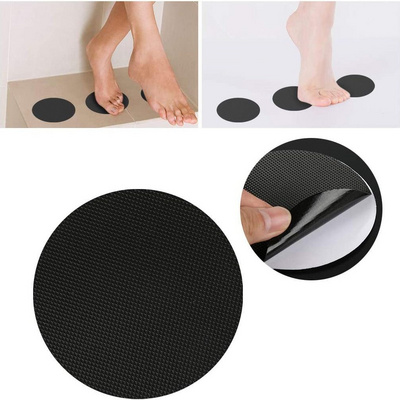 Black Luxury Anti Slip Shower Stickers Peel and Stick Non-Slip Bath Mats Waterproof Modern Design for Bedroom and Room