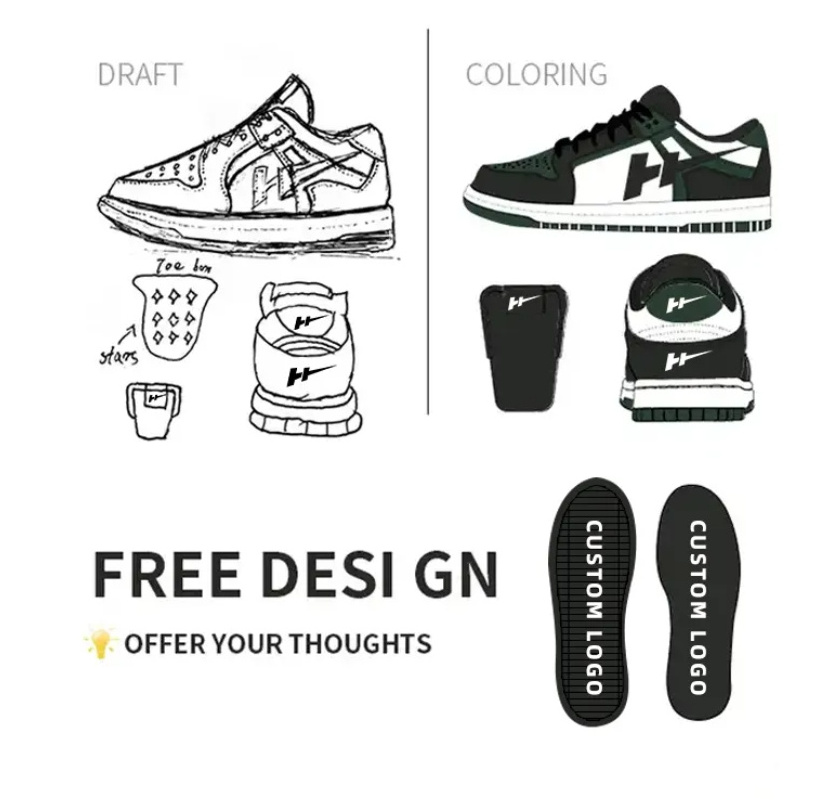 Men Customize yours design Blank Shoe Manufacturers Men Low High Casual Sport Shoe Custom Logo men Leather Sneakers