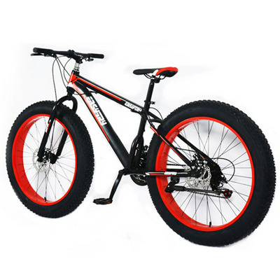 Hot Sale Adult 24 Inch 26 Inch 7 21 24 27 30 Speed Tyre Full Suspension Fat Bike Snow Beach Mountain Bike