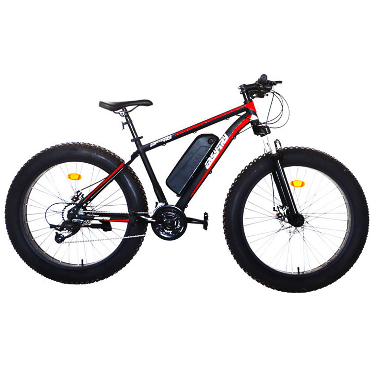 26 Inch Fat Tires Now Bike 7 Speed Mountain Ebike Road Electric Bicycle 36V 10.4Ah 26*4.0 Fat Tire Snow Electric Bike