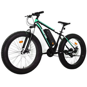 26 Inch Fat Tires Now Bike 7 Speed Mountain Ebike Road Electric Bicycle 36V 10.4Ah 26*4.0 Fat Tire Snow Electric Bike