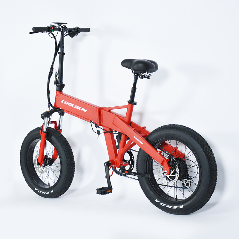 20 inch Fat tires Beach bike Snow bike Aluminum alloy Frame 48V 250W 500W 750W suspension Folding Electric Bike