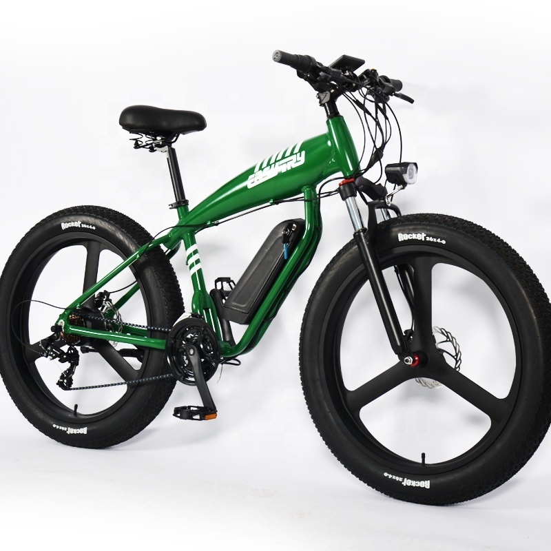 26 inch Fat tires E bike bicycle Aluminum alloy Frame 36V 250W suspension Electric Mountain Bike