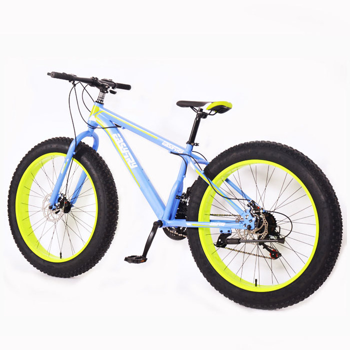 Full Suspension Mountain Bike 26'' 21 Speed Mountain Snow Bike With Big Fat Tyre