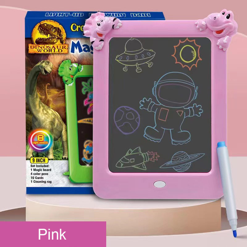 Hot Selling Plastic Drawing Board Toys Magic Pad Luminous Writing Board for Kids