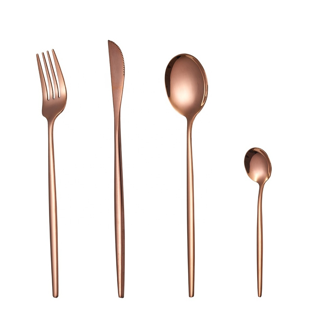 Classic Gold Flatware Set Luxury 18 10 Stainless Steel Matte Gold Cutlery Set Elegant Dining Utensils Set