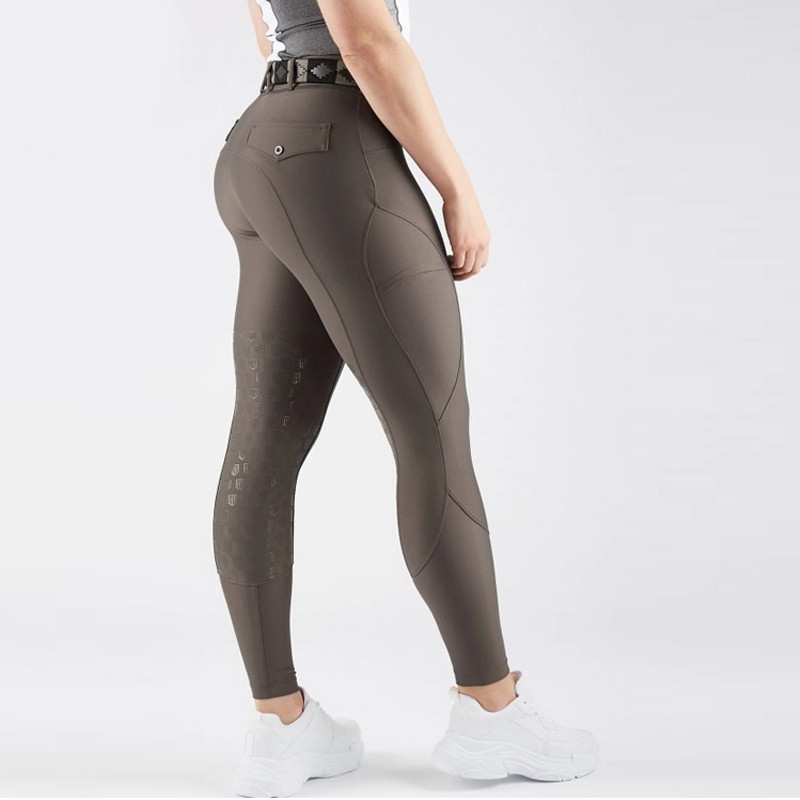 Eation Manufacturer Stretchable Horse Riding Squat Proof Leggings Silicone Breeches Full Seat Breeches Equestrian