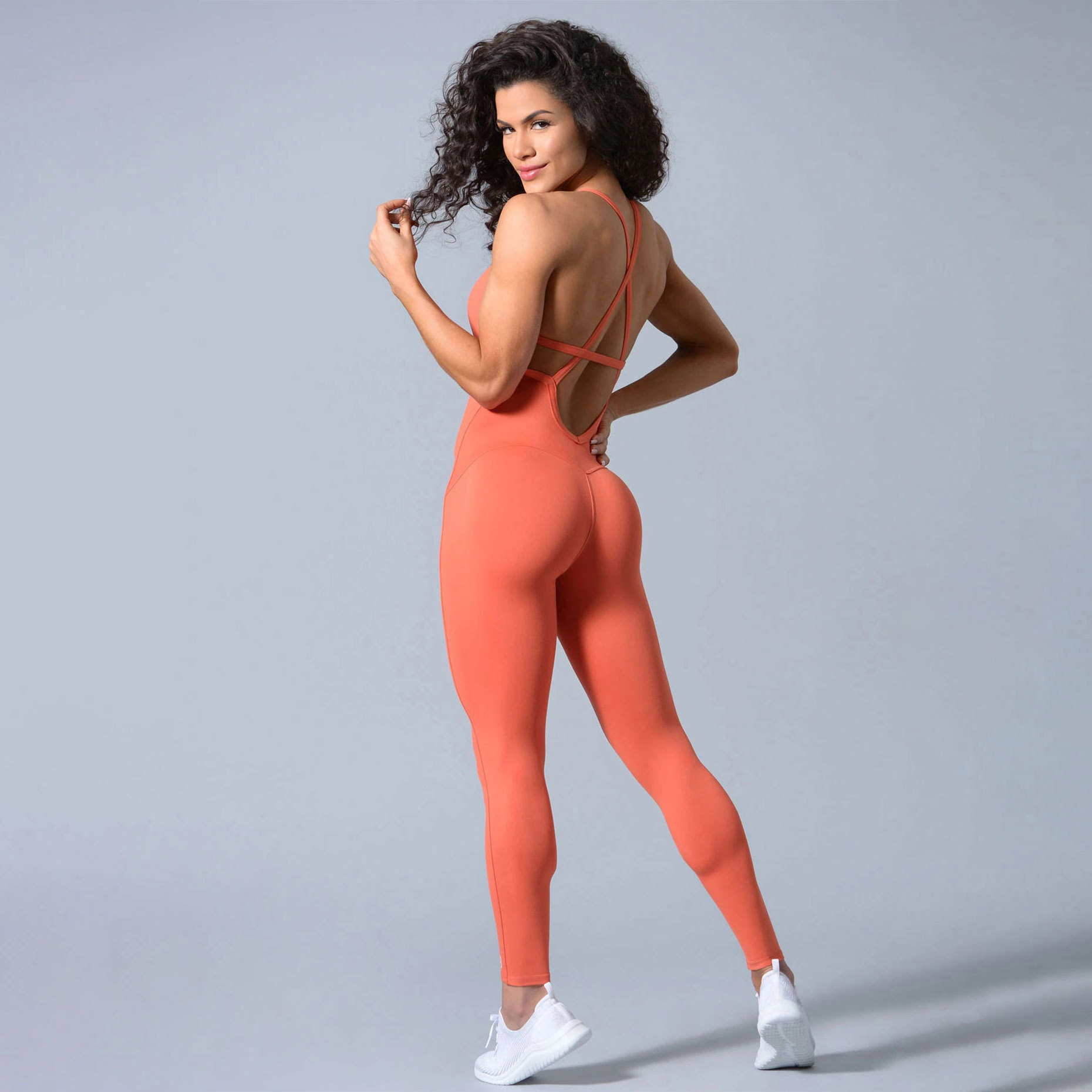 Quick Dry 2022 Custom wholesale solid color Women Gym Workout Yoga Fitness Jumpsuit Suit Yoga Clothes