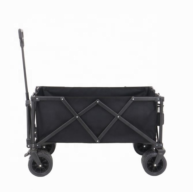 Foldable Trolly Folding Platform Collapsible Hand 4 Wheel Camping Cart trolley Wagon For Travel Transport Camping Outdoor