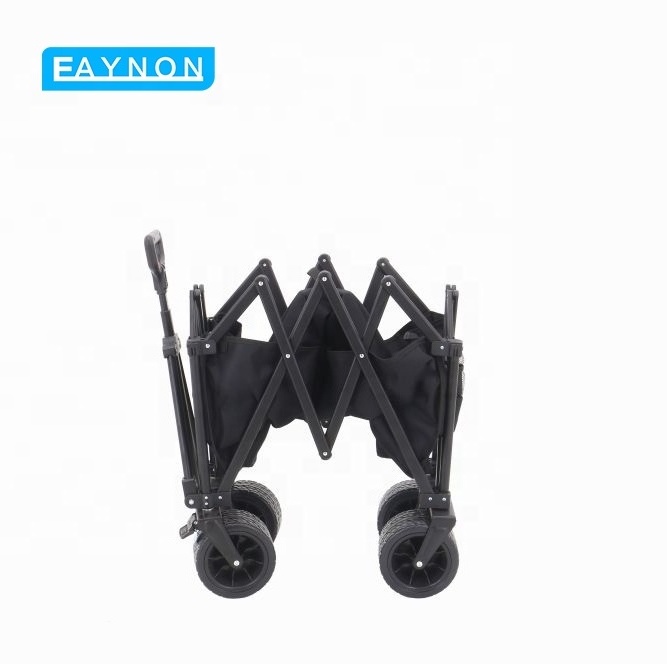 Foldable Trolly Folding Platform Collapsible Hand 4 Wheel Camping Cart trolley Wagon For Travel Transport Camping Outdoor