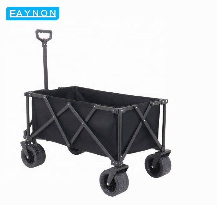 Foldable Trolly Folding Platform Collapsible Hand 4 Wheel Camping Cart trolley Wagon For Travel Transport Camping Outdoor