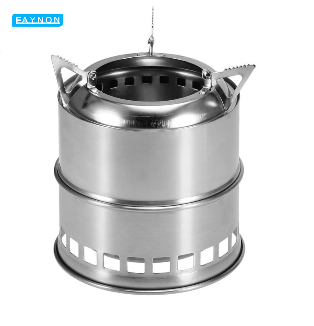 Eaynon Green Cook Gas Stove 3F Ui Gearfolding Wood Burning Stove Made Of Durable Stainless Steel