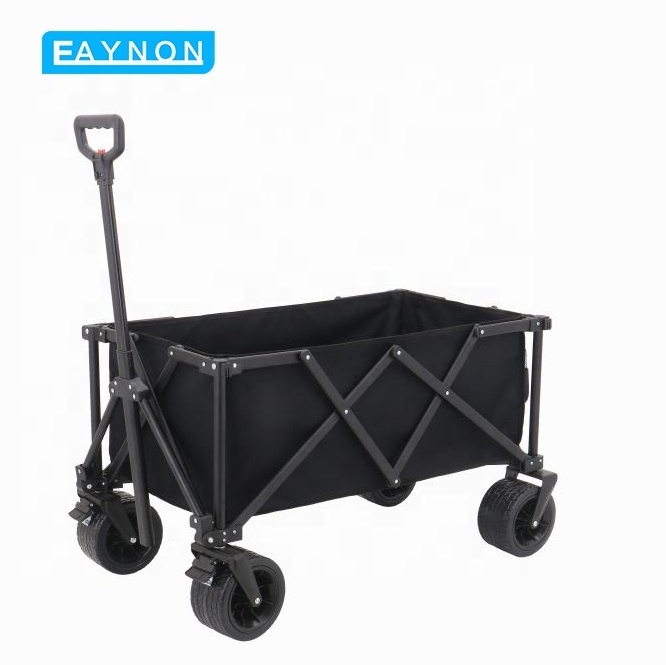 Foldable Trolly Folding Platform Collapsible Hand 4 Wheel Camping Cart trolley Wagon For Travel Transport Camping Outdoor