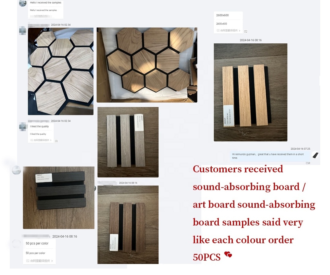 Art Akuslat Led Hexagonal Ceiling Panel Akupanel Decoration Panels Wood Sound Absorbing Wall Soundproofing Panels