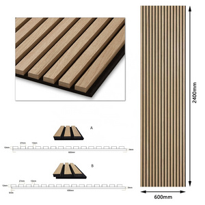 Studio Office Art Curved Acoustic Slat Panels For Hospital Wood Soundproof Panels Wall Decor Interior Ceiling Panel Wall