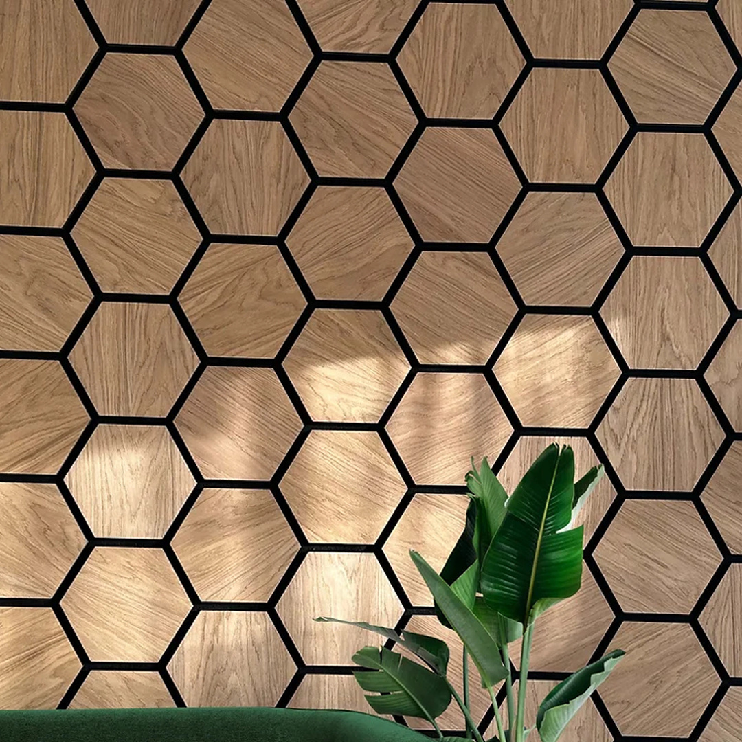 Hangzhou Meiyite Technology Wood Acoust Panel Hexagonal Acoustic Panel Wall Decor Parametric Wall Art 3d Acoustic Panel Wall