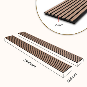 Widely used micro perforated wall ceiling decoration sound absorbing wood veneer acoustic panels