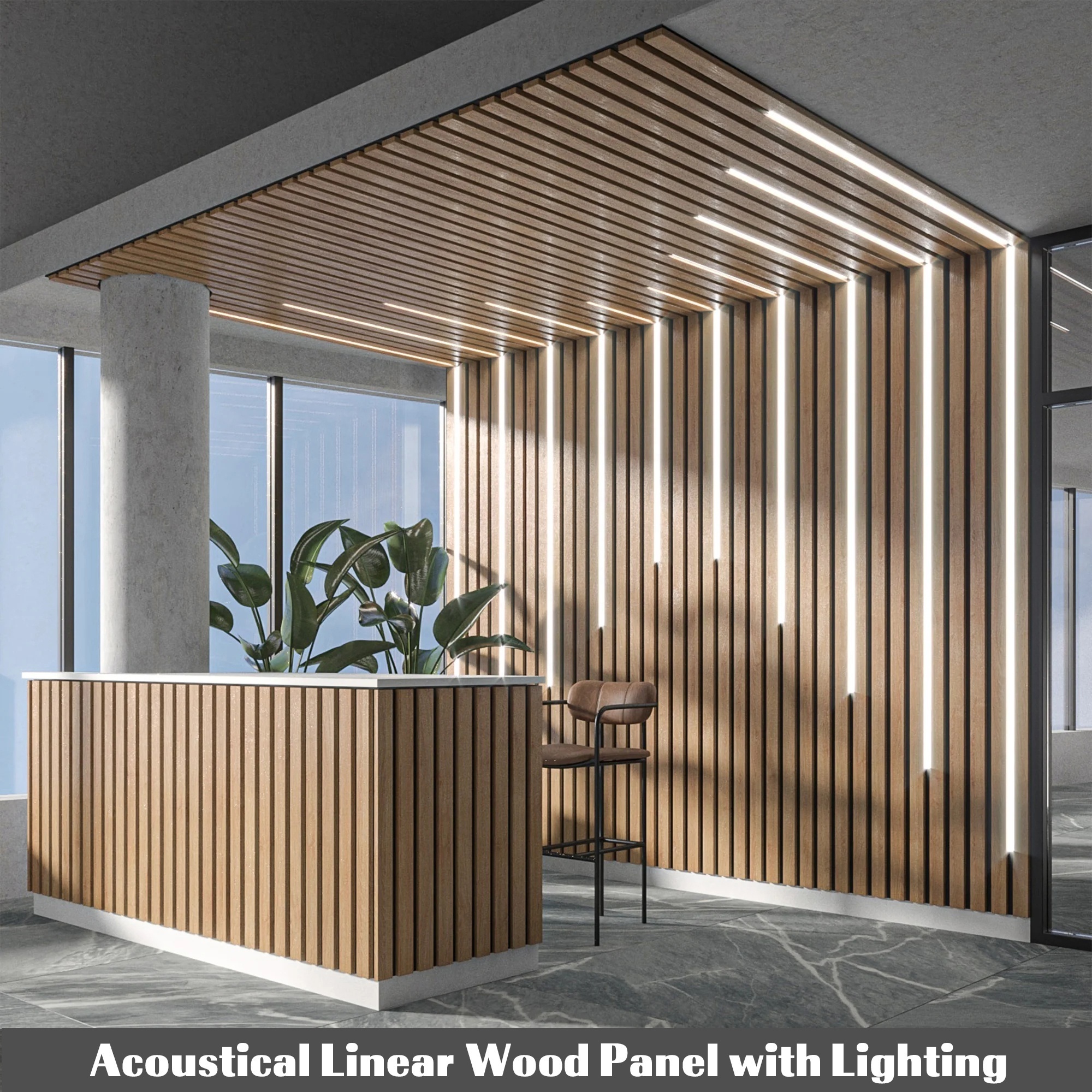 Wood Acoustic Panels Wholesale For Hotel Interior Akupanel Acoustic Wooden Slat Sound Proof Sound Absorbing Wall Panel