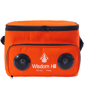 Wholesale Insulated Bag Blue Teeth Cooler Bag Outdoor Picnic Bag with Speaker