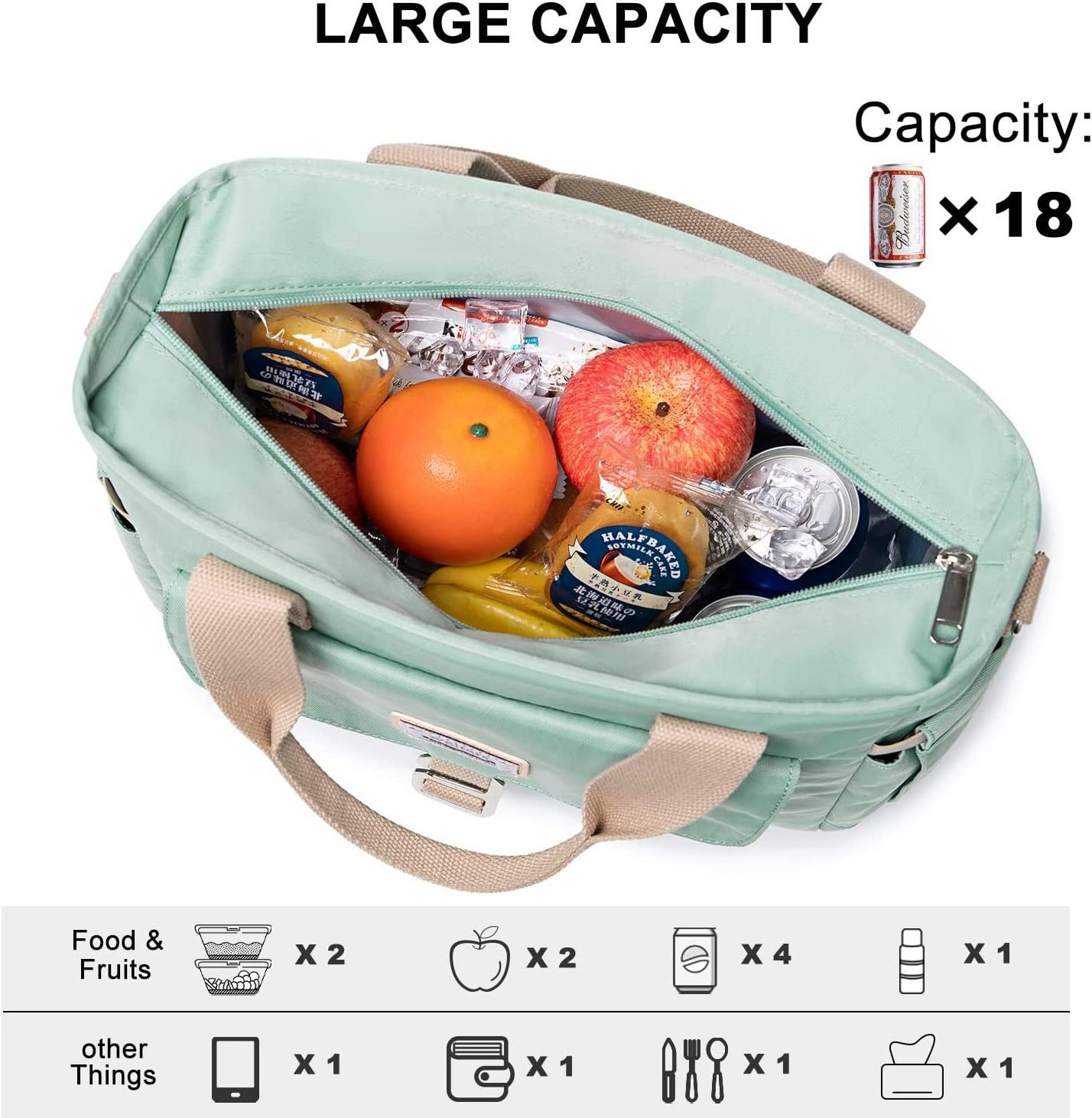 Food Fresh Keep Lunch Cooler Bags New Women Men Kids Children Picnic Travel Storage Thermal Insulated Lunch Bags