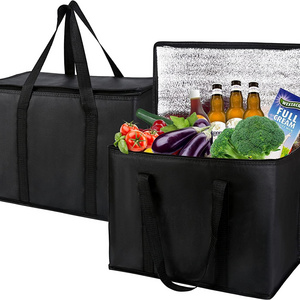 Reusable Thermal Insulated Grocery Cool Carry Cooler Lunch Bag For Food