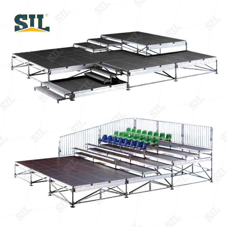 SIL Custom Metal Frame Layher Deck Stage Truss Roof Profile Aluminum Layher Stage System for Sale