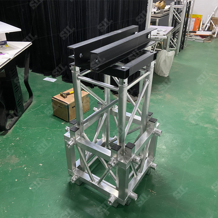 SIL Custom Aluminum Ground Support Line Array Stand Truss Speaker Lifting Truss Rigging Tower Lift System 8 Ft Stage Truss Tower