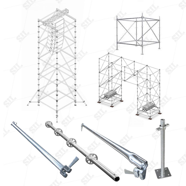 SIL Quickly Aluminum Scaffold Tower Line Array Speaker Layher Truss Stage Roof Portable Scaffolding System Layer Truss Tower