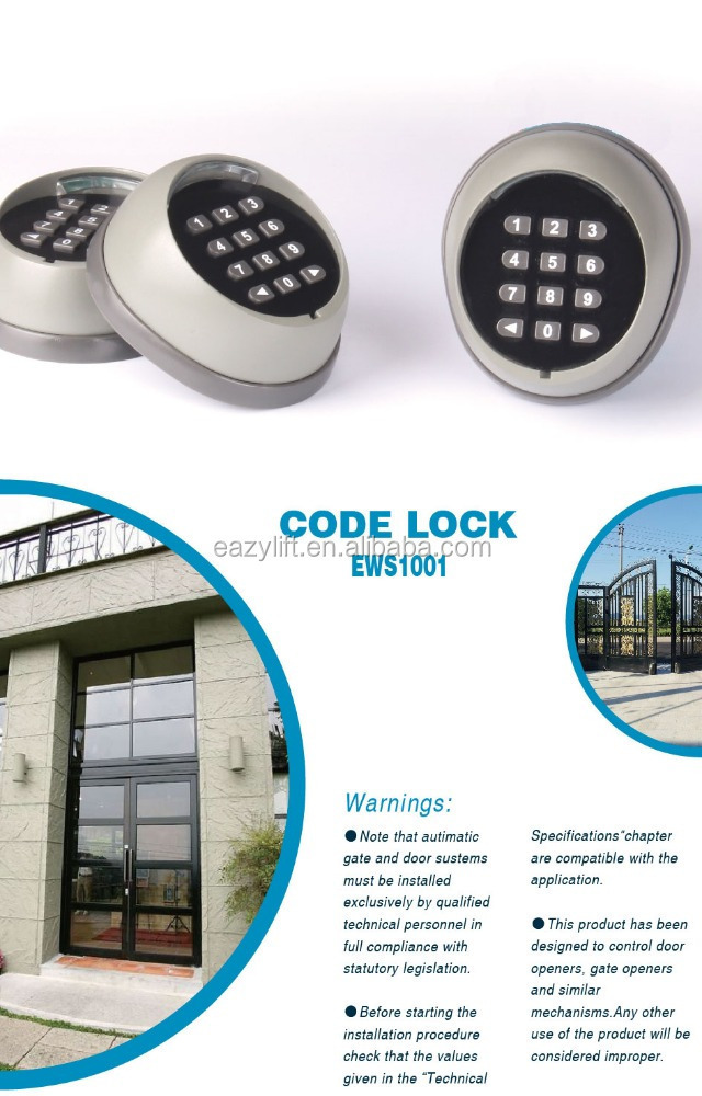 Door keypad Wireless Digital Keypad for Gate Opener Wireless digital keypad for garage door opener