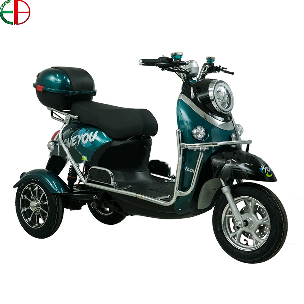 Brushless 1500W Motor Fashionable 60V 72V Mobility Cheap Three Wheel Electric Scooter Tricycle For Adults