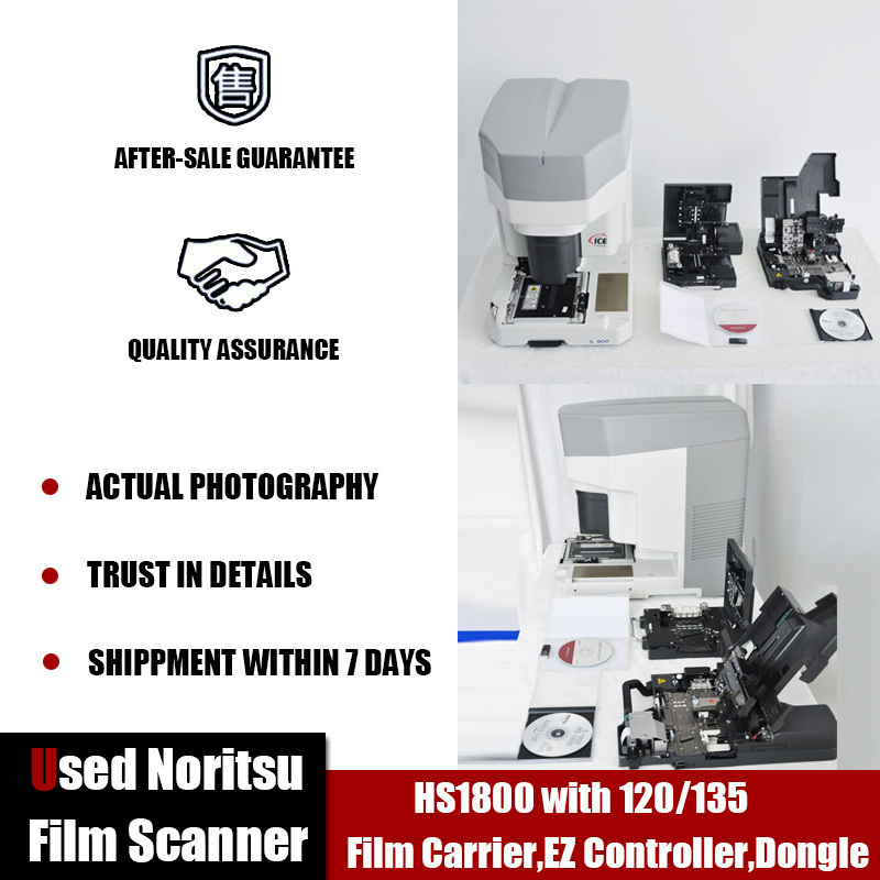 Used Integrated Noritsu Film Scanner noritsu HS1800 with 120/135 Film Carrier,EZ Controller,Dongle