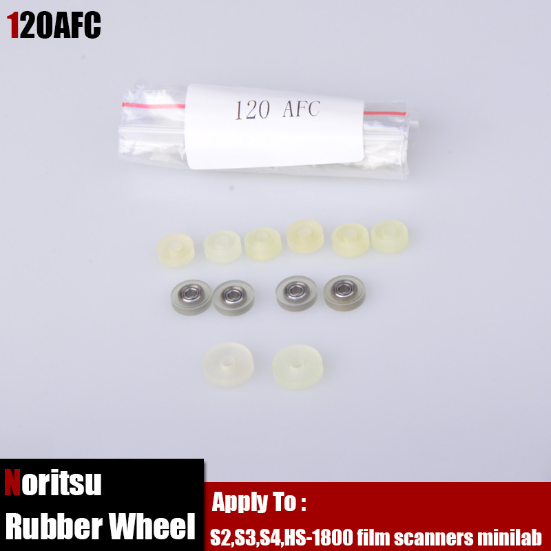 Noritsu 120 / 120AFC / 120AFC-II  negative carrier rubber wheel for S2,S3,S4,HS-1800 film scanners minilab