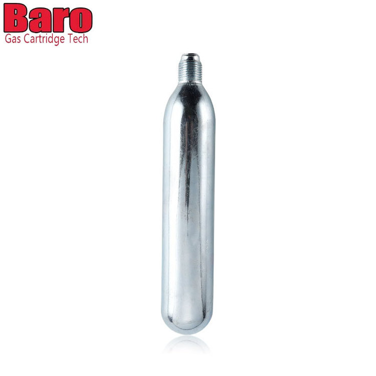 Experienced Supplier Jacket Gas Refill 88g CO2 Cartridge Gas Bottle Carbon Steel Threaded Neck 88g CO2 Cylinder