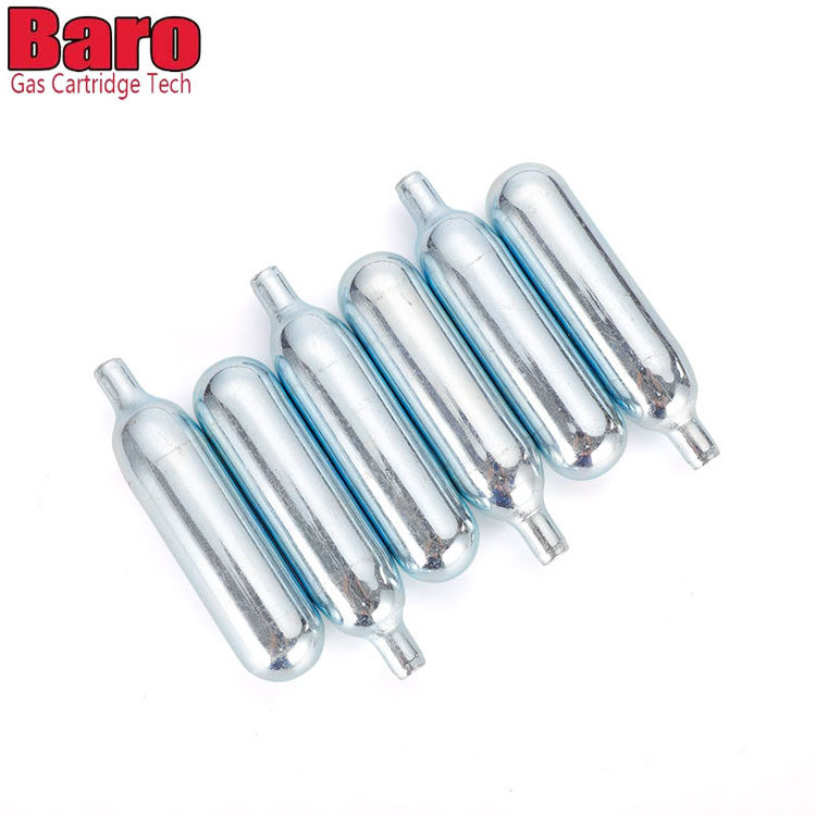 China Professional Soda Machine Gas Replenishment Gas Bottle 16g CO2 Cartridge 16g CO2 Gas Cylinder