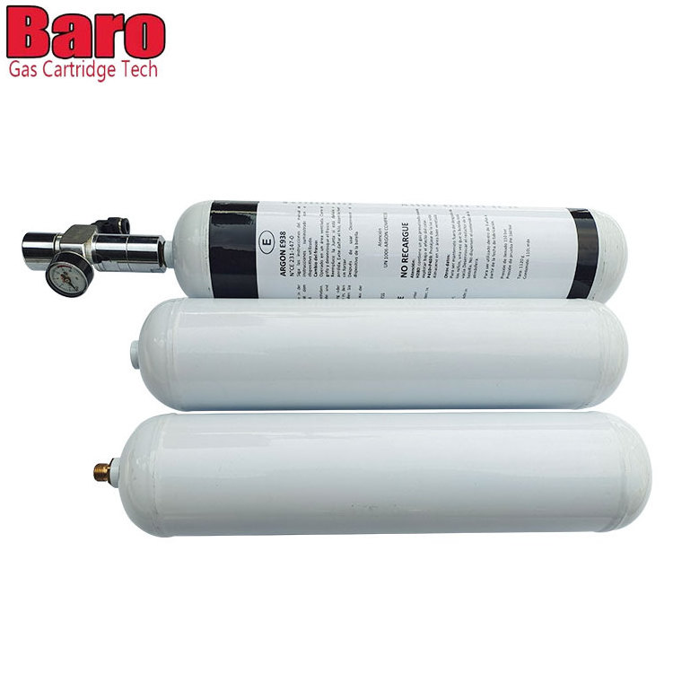 0.95L CO2 Cartridge 580g Argon Nitrogen Cartridge Gas Bottle 580g Argon Nitrogen Gas Cylinder