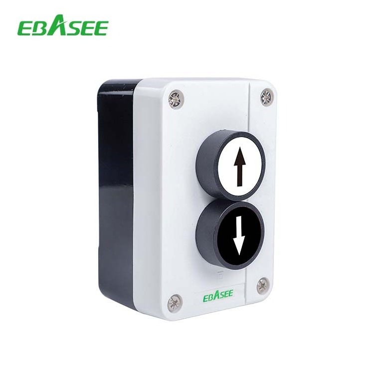 2 Hole Box with 22mm Green Push Button Red Emergency Stop Button Switch