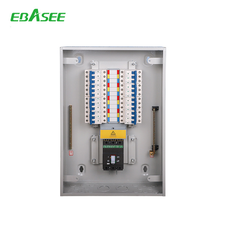 Power Distribution board Steel Power Distribution Box 3 phase 36 way distribution box