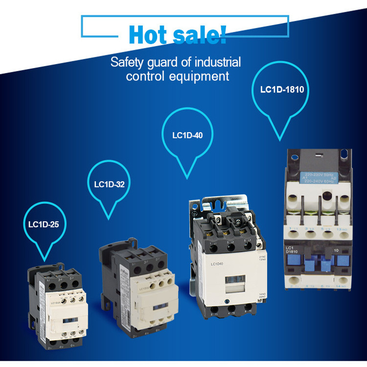 Hot Selling EBASEE Brand CE Electric 3 pole Contactor Magnetic Contactor Telemecanique AC modular Contactor 220V