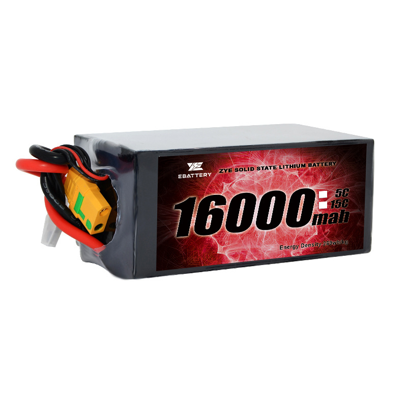 ZYE  factory 16000mah 6s1p 12s1p light-weight high energe density solid-state battery lipo pack lithium ion battery