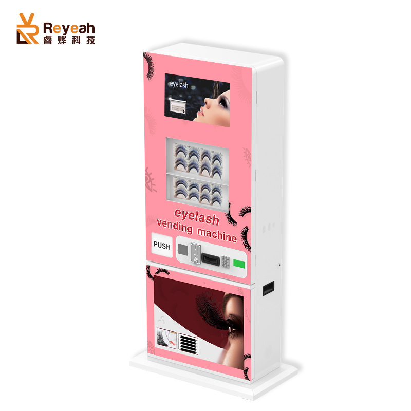 Smart vending machine for beauty sale eyelashes wigs makeup combo customize vending machine