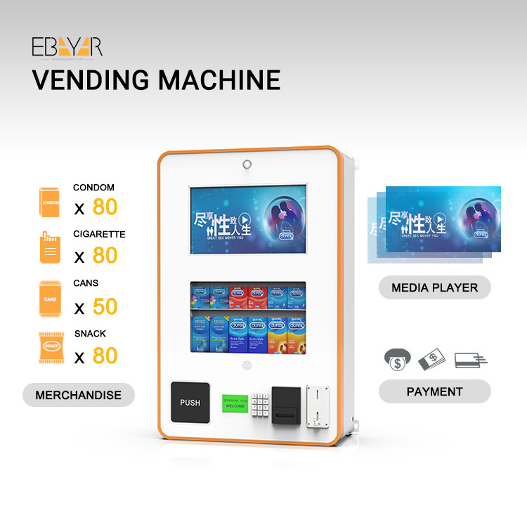 Reyeah mini wall mounted Vending machines for cell phone accessories and condom