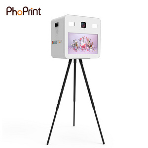 Phoprint Portable Cheap Price 21.5 inch Touch Screen wedding dslr Photo Booth Machine For Sale