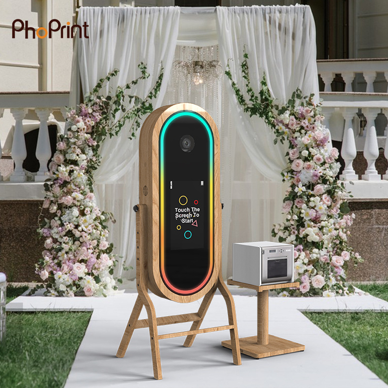 High Definition Mirror Photo Booth Wedding Event Light Weight Selfie Frame Mirror Magic Photo Booth