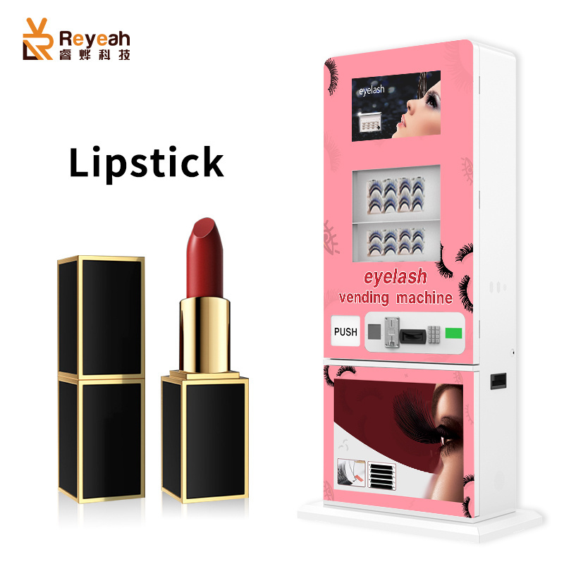 Smart vending machine for beauty sale eyelashes wigs makeup combo customize vending machine