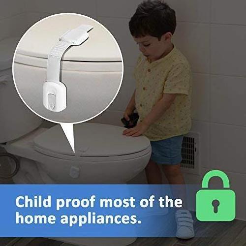 Refrigerator Fridges Child Safety Proof Locks Fits for Lock Cabinets Sliding Door Drawers Toilet Seat Closet Cabinet Latches